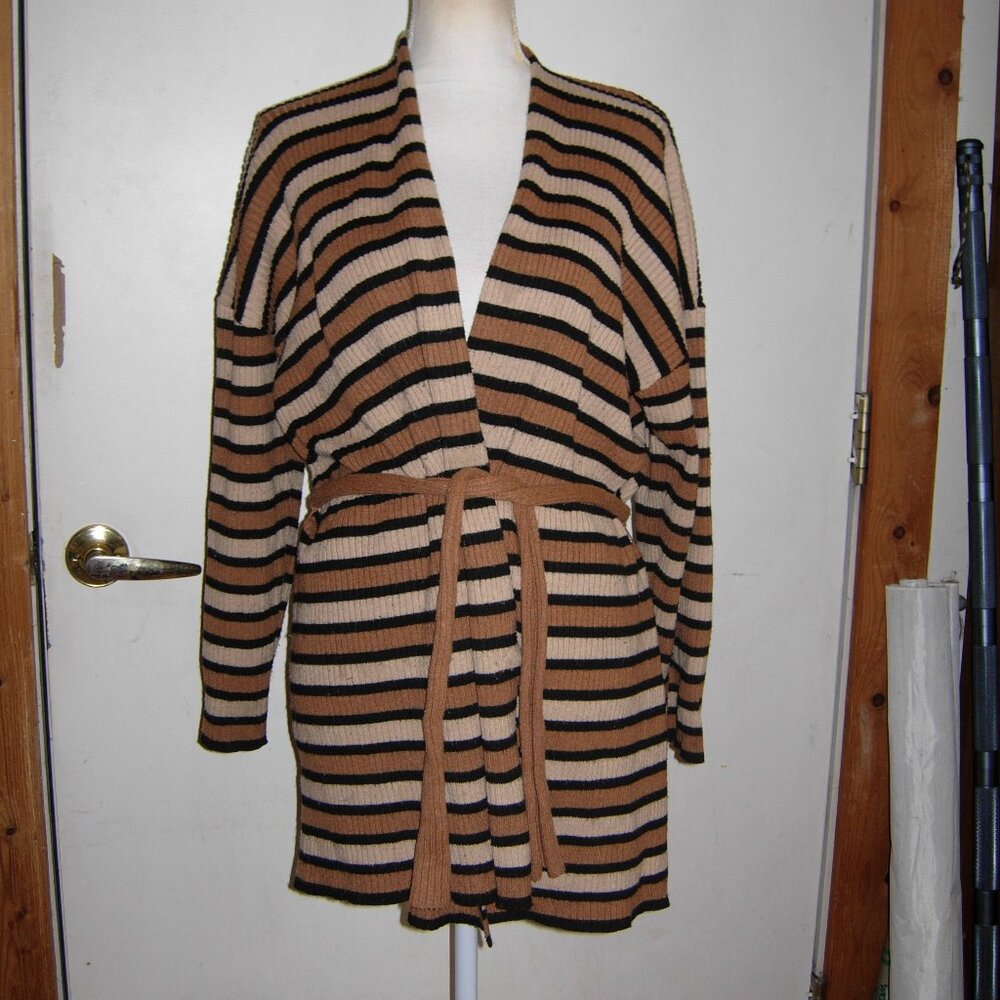 Amuse Society Northgate Tie Belted Cardigan S